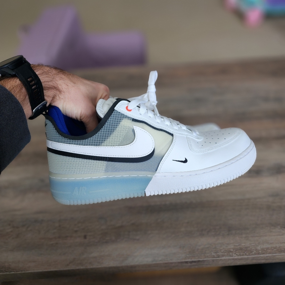 Nike Air Force 1 Low React White Photo Blue 10.5